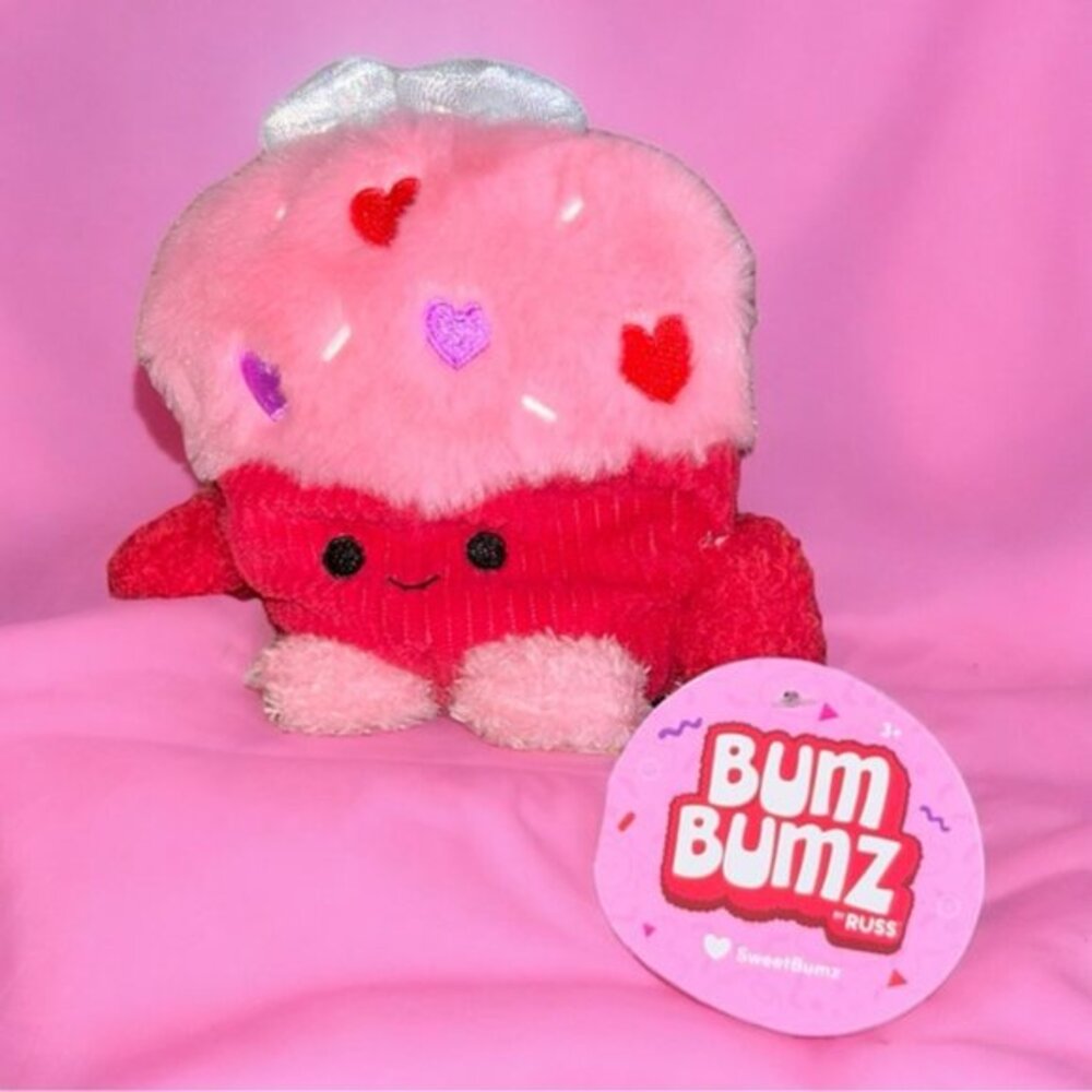 BumBumz Cramer the Cupcake 4.5" Plush Valentine's Day 2024 SweetBumz